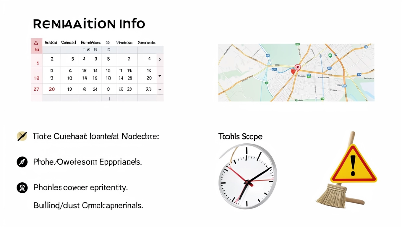 Elementy informacji o remoncie mieszkania